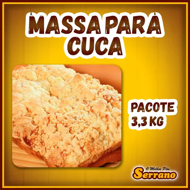 Imagem de apresentação de Massa para cuca Serrano, pão congelado